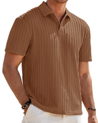 Oliver Men's Knit Polo Shirt – Old Money Short Sleeve Polo for Resort and Golf Wear