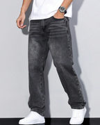 Caleb Men's Baggy Jeans – Loose Fit Denim Pants with Pockets for Streetwear Style