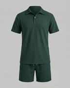 Ethan Men's 2 Piece Set – Polo Shirt & Shorts Casual Summer Outfit