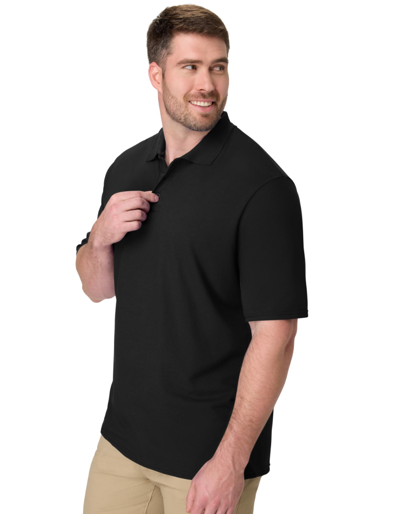 Caleb Men’s Polo Shirt – Cooling Piqué Fabric, Short Sleeves & Odor Control