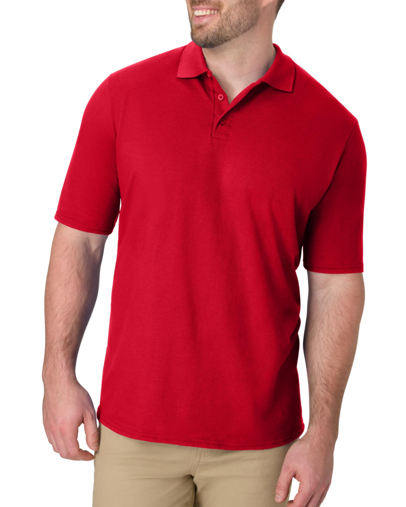 Caleb Men’s Polo Shirt – Cooling Piqué Fabric, Short Sleeves & Odor Control