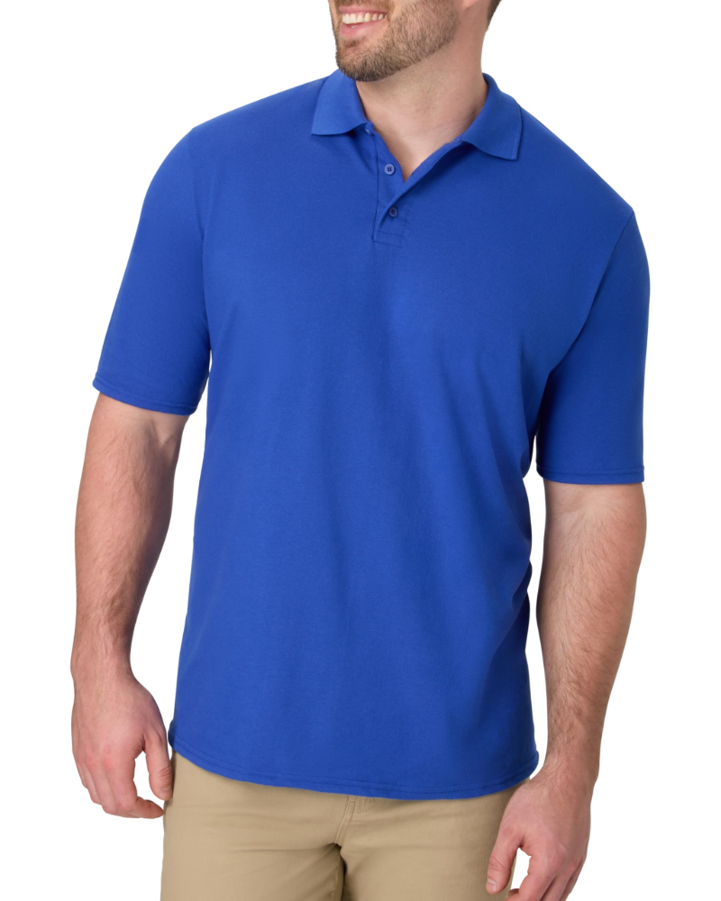 Caleb Men’s Polo Shirt – Cooling Piqué Fabric, Short Sleeves & Odor Control