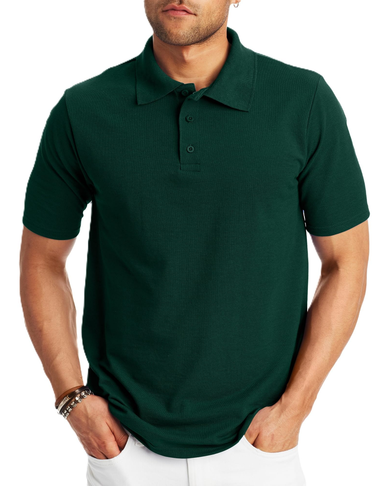 Caleb Men’s Polo Shirt – Cooling Piqué Fabric, Short Sleeves & Odor Control