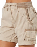 Brooke Women's Cargo Shorts – Lightweight Utility Shorts with Elastic Waist & Pockets