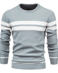 Ethan Men's Striped Sweater – Regular Fit Casual Knit Pullover for Everyday Style