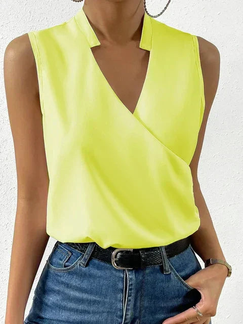 Aurore Women's V-Neck Tank Top – Lightweight Sleeveless Everyday Layering Top