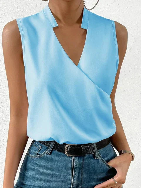 Aurore Women's V-Neck Tank Top – Lightweight Sleeveless Everyday Layering Top