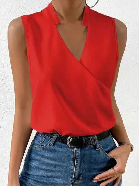 Aurore Women's V-Neck Tank Top – Lightweight Sleeveless Everyday Layering Top