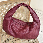 Noa Women's Braided Vegan Leather Handbag – Spacious Zip Tote Bag