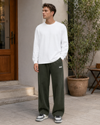 Noahry Men's Corduroy Pants – Loose Fit Straight Leg Streetwear Trousers
