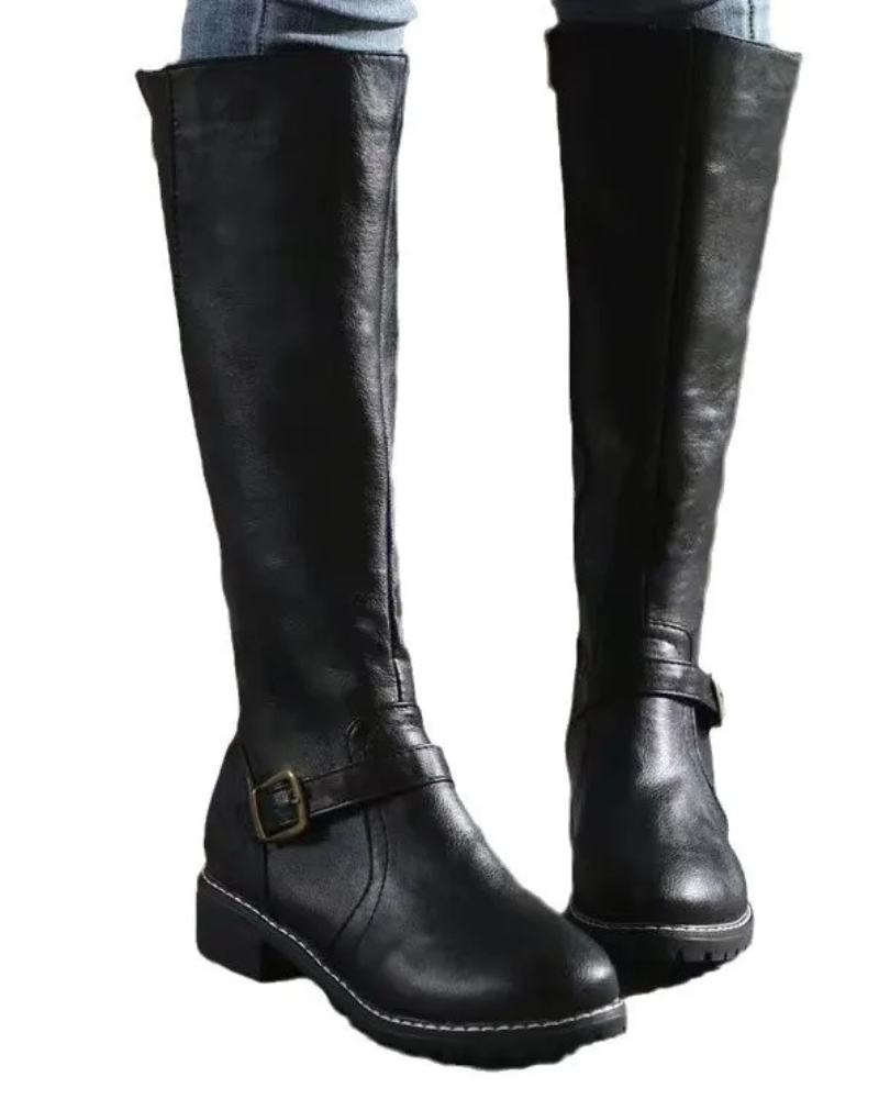 Nyla Women’s Leather Boots – Elegant Supportive Comfort Boots for Everyday Wear