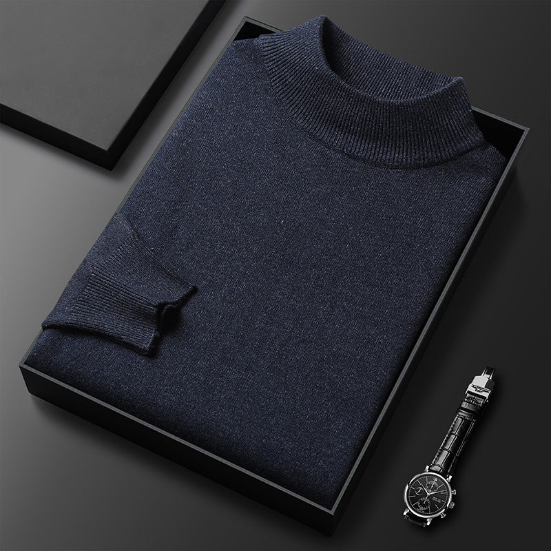 Ryan Men's Knit Sweater – Soft Warm Mock Neck Pullover for Winter