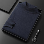 Ryan Men's Knit Sweater – Soft Warm Mock Neck Pullover for Winter