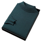 Ryan Men's Knit Sweater – Soft Warm Mock Neck Pullover for Winter