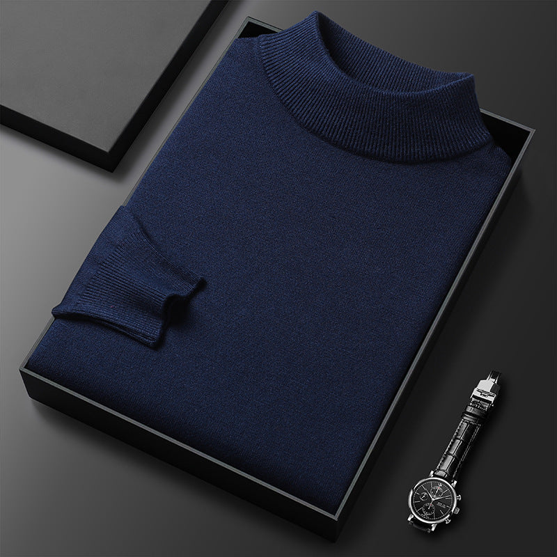 Ryan Men's Knit Sweater – Soft Warm Mock Neck Pullover for Winter