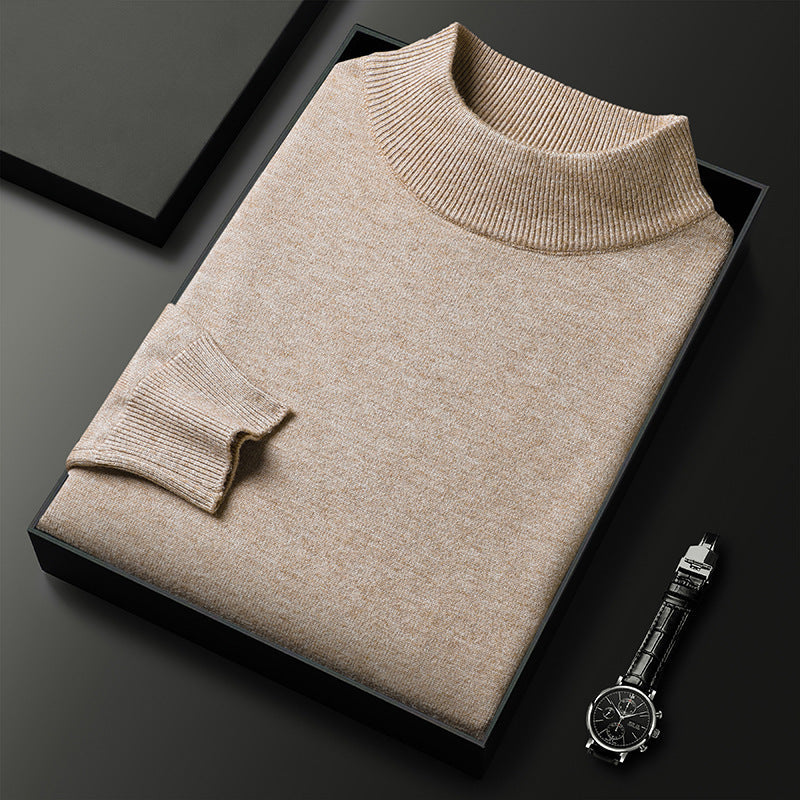 Ryan Men's Knit Sweater – Soft Warm Mock Neck Pullover for Winter