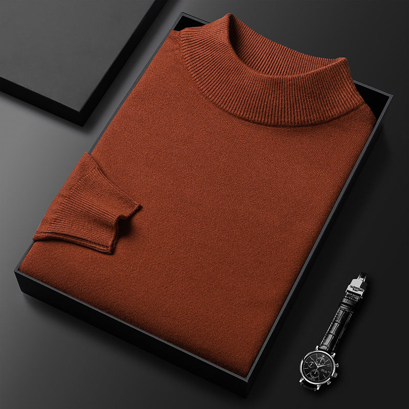 Ryan Men's Knit Sweater – Soft Warm Mock Neck Pullover for Winter