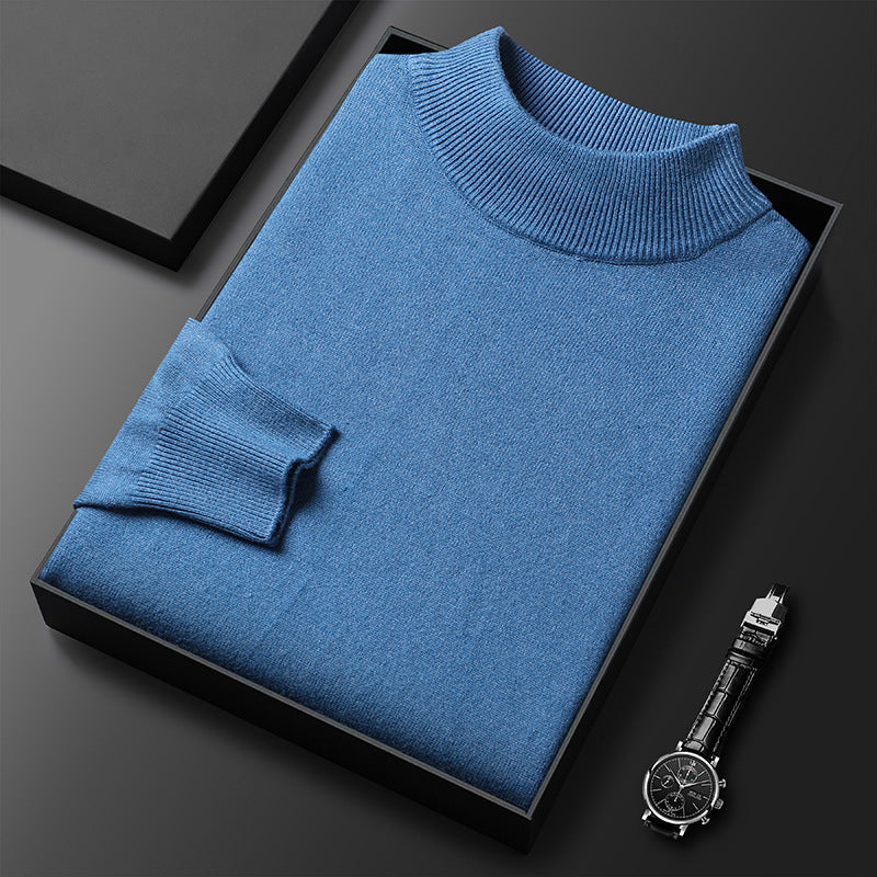 Ryan Men's Knit Sweater – Soft Warm Mock Neck Pullover for Winter