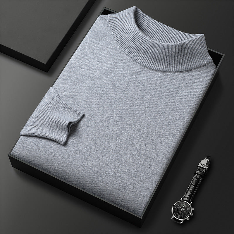 Ryan Men's Knit Sweater – Soft Warm Mock Neck Pullover for Winter