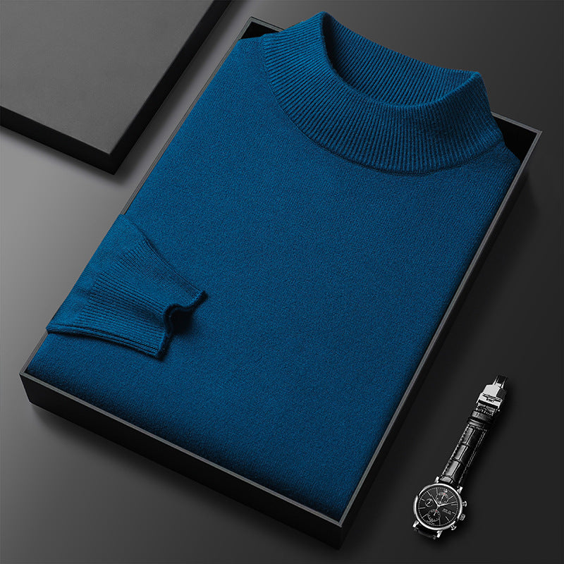 Ryan Men's Knit Sweater – Soft Warm Mock Neck Pullover for Winter
