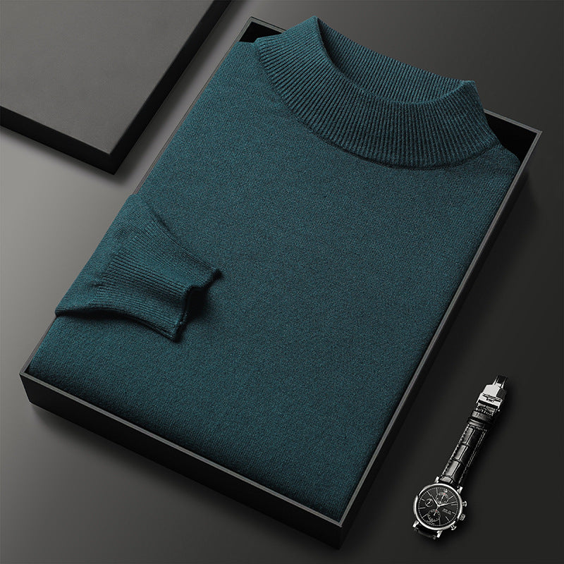 Ryan Men's Knit Sweater – Soft Warm Mock Neck Pullover for Winter
