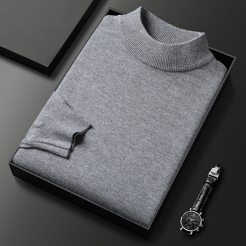 Ryan Men's Knit Sweater – Soft Warm Mock Neck Pullover for Winter