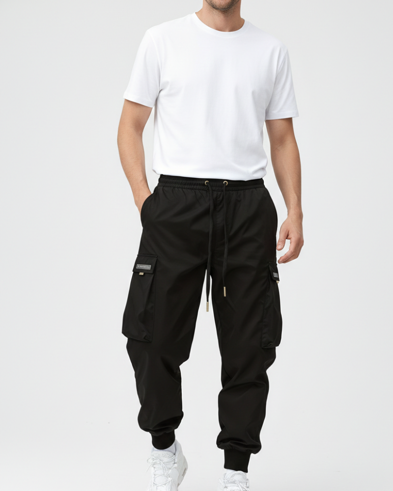 Davis Men’s Cargo Jogger Pants – Stretch Comfort Fit with Utility Pockets & Tapered Cuffs