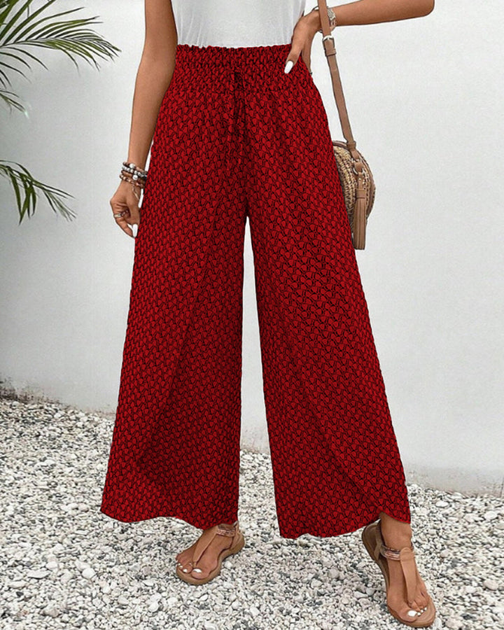 Henriette Women's Wide Leg Pants – High Waist Lightweight Elegant Trousers