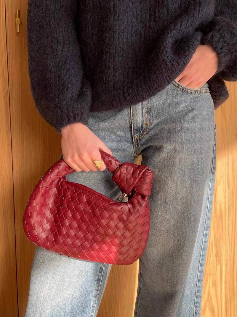 Soera Women's Mini Bag – Woven Handbag Compact Summer Beach & Evening Purse
