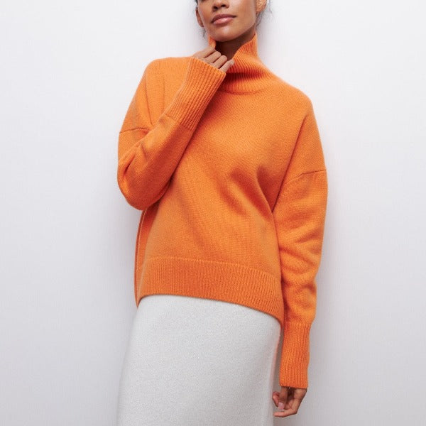 Camille Women's Winter Sweater – Soft Knit Relaxed Fit Chic Pullover