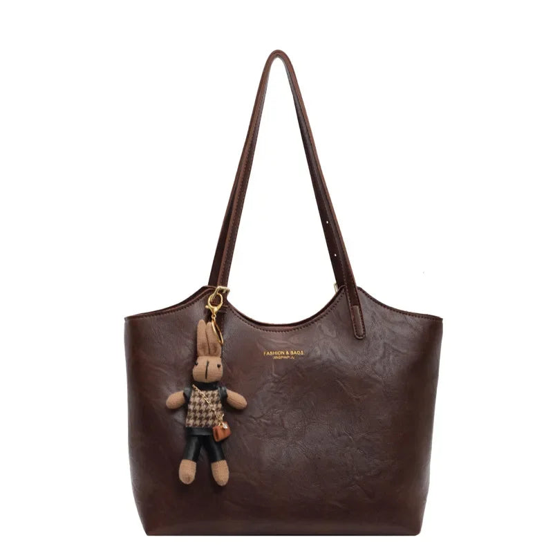 Emma Women’s Tote Bag – Vintage Vegan Leather Shopper with Spacious Elegant Design