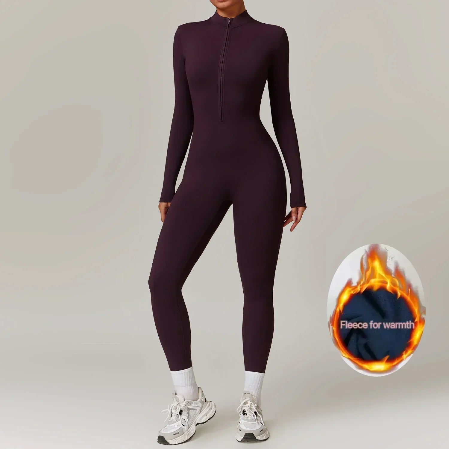 Eya Women's Winter Jumpsuit – Fleece Lined Stretch Outdoor Activewear Suit