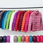Aurora Women's Lightweight Jacket – Water-Resistant Packable Pleated Coat