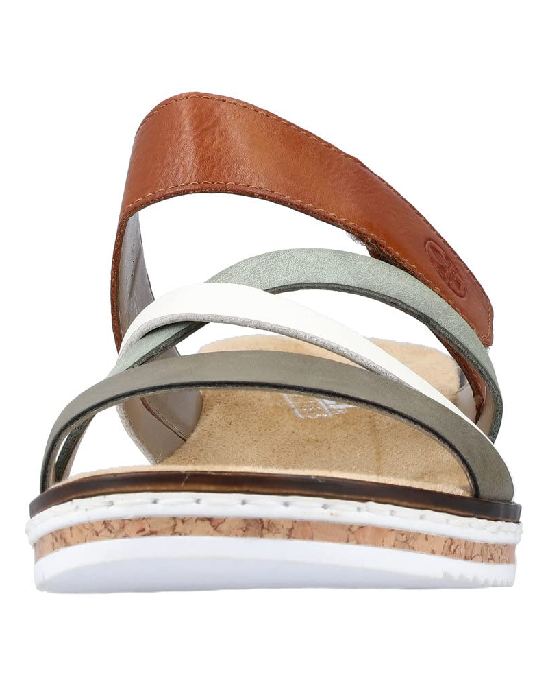 Tessa Women’s Wedge Mules – Faux Leather Slip-On Sandals with Soft Insole