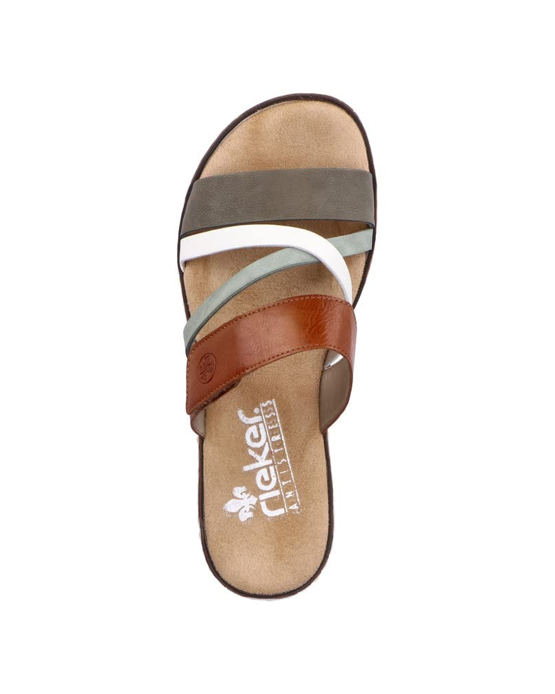 Tessa Women’s Wedge Mules – Faux Leather Slip-On Sandals with Soft Insole