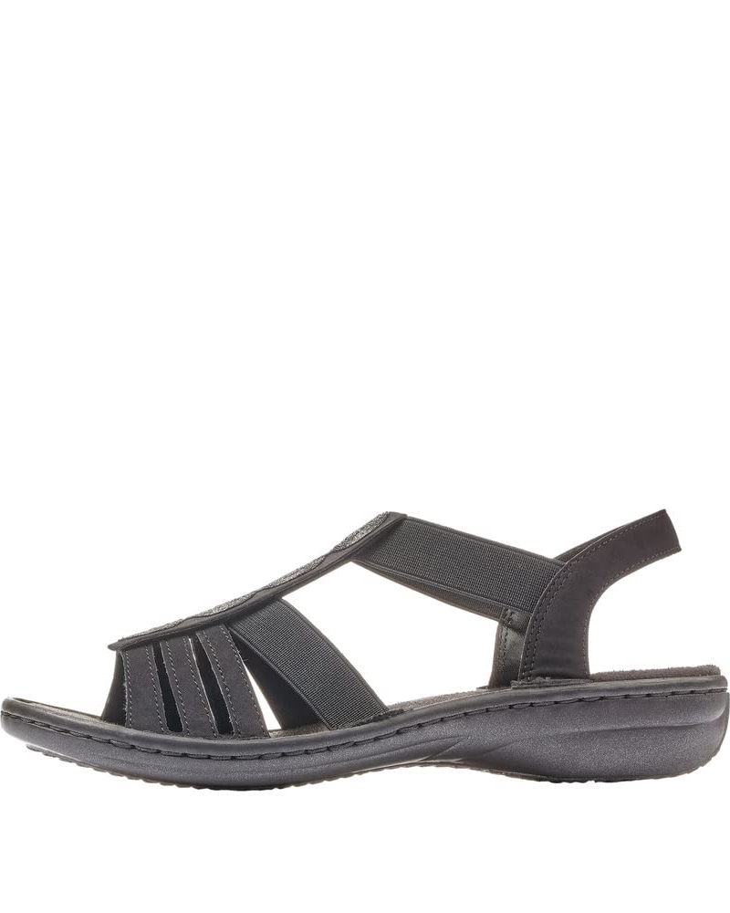 Marlowe Women’s Strappy Sandals – Faux Leather Soft Insole Summer Shoes