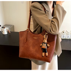 Emma Women’s Tote Bag – Vintage Vegan Leather Shopper with Spacious Elegant Design