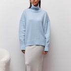 Camille Women's Winter Sweater – Soft Knit Relaxed Fit Chic Pullover