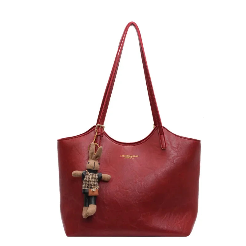 Emma Women’s Tote Bag – Vintage Vegan Leather Shopper with Spacious Elegant Design