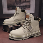 Marlon Men’s Lace-Up Boots – Comfortable Leather Boots with Anti-Slip Sole