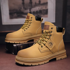 Marlon Men’s Lace-Up Boots – Comfortable Leather Boots with Anti-Slip Sole