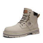 Marlon Men’s Lace-Up Boots – Comfortable Leather Boots with Anti-Slip Sole