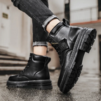Marlon Men’s Lace-Up Boots – Comfortable Leather Boots with Anti-Slip Sole