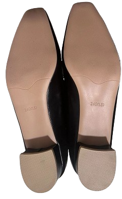 Evrynth Women's Mary Jane Loafers – Leather Chunky Heel Shoes with Buckle