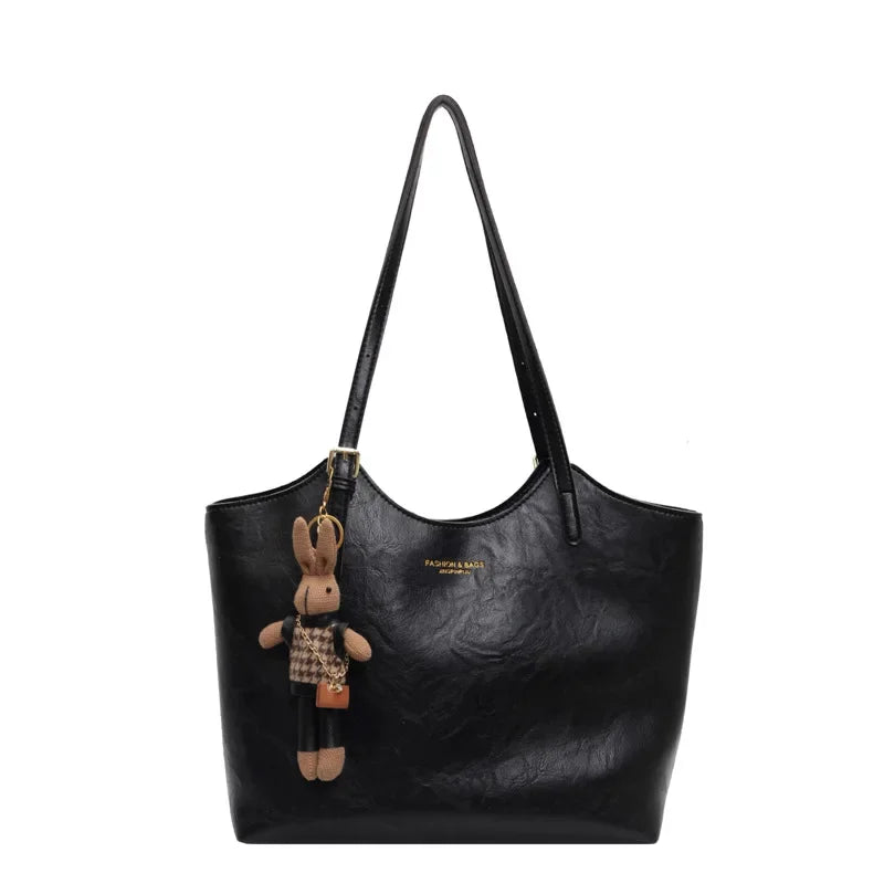 Emma Women’s Tote Bag – Vintage Vegan Leather Shopper with Spacious Elegant Design