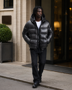 Sean Men's Puffer Jacket – Water-Resistant Winter Coat with Zip Pockets