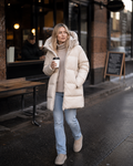 Sheila Women's Hooded Winter Coat – Insulated Long Zip Coat for Cold Weather