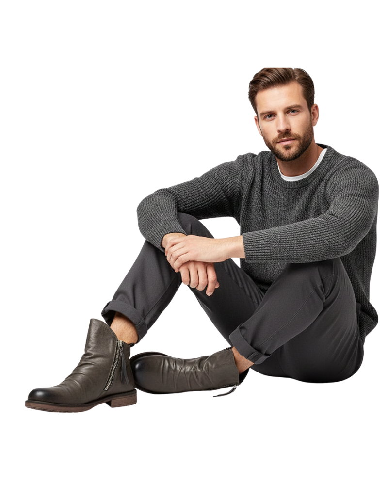 Daniel Men's Ankle Boots – Side Zip Modern Dress Boots for Everyday Wear