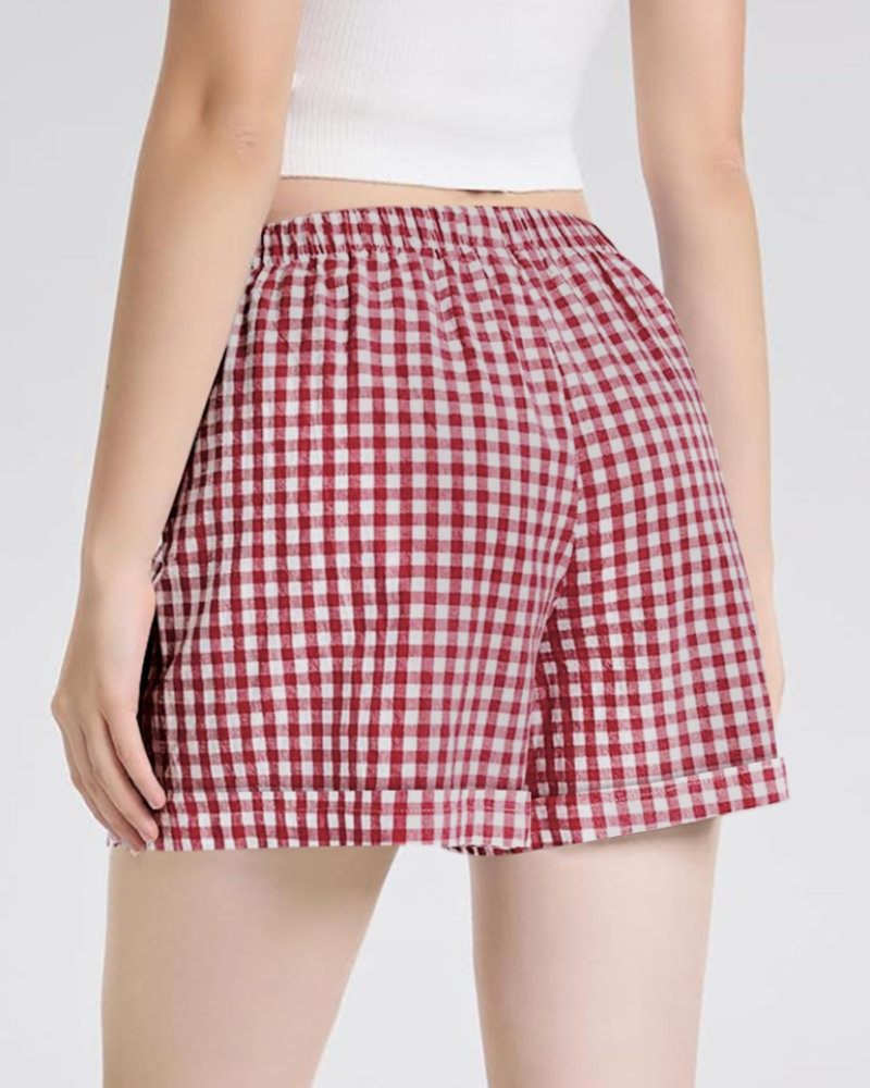 Jasmine Women’s Cotton Shorts – High Waist Knee-Length Summer Shorts with Pockets
