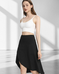 Hailey Women’s Midi Skort – High Waist Athletic Skirt with Built-In Shorts & Pockets